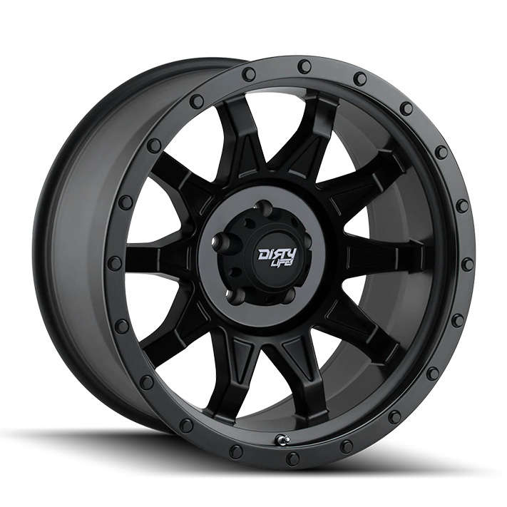 14" Dirty Life Roadkill 4/137 Matt Black Alloy Wheels