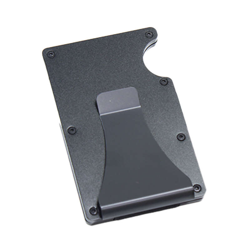 RFID Card Blocker Wallet Metallic Black Gold