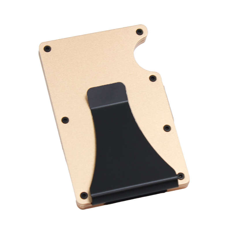 RFID Card Blocker Wallet Metallic Rose Gold