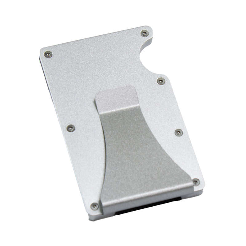 RFID Card Blocker Wallet Metallic Silver