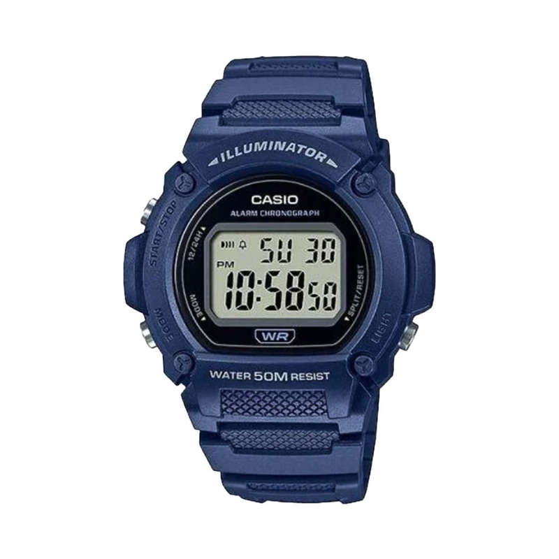Casio W-219H-2AVDF Blue &amp; BLack Digital Wristwatch