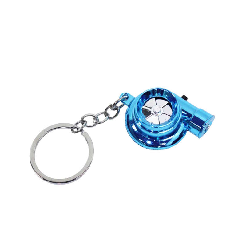 Turbocharger Keyring with LED Light &amp; Turbo Sound Effect (Blue)