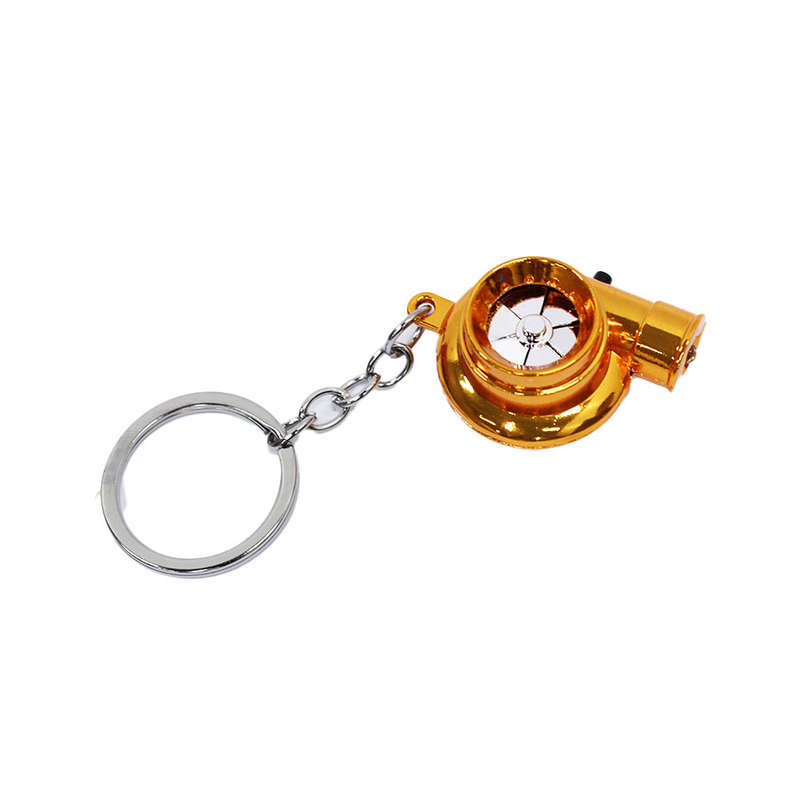 Turbocharger Keyring with LED Light &amp; Turbo Sound Effect (Orange)