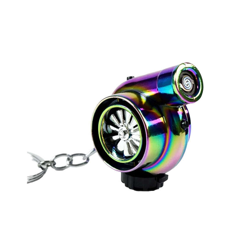 Turbocharger Cigarette Lighter Keyring with Turbo Sound - (Anodized)