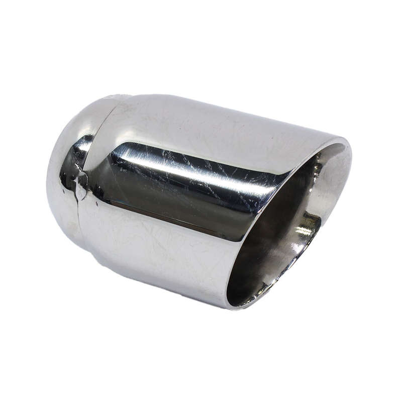 BSK 100mm Stainless Steel Single Angled Cut-Off Tailpipe