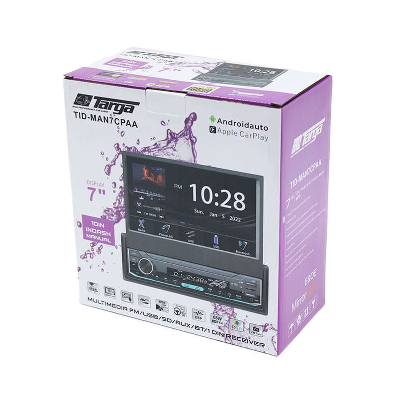 Targa TID-MAN7CPAA 7" In-Dash Car Radio Media System with Android/Carplay