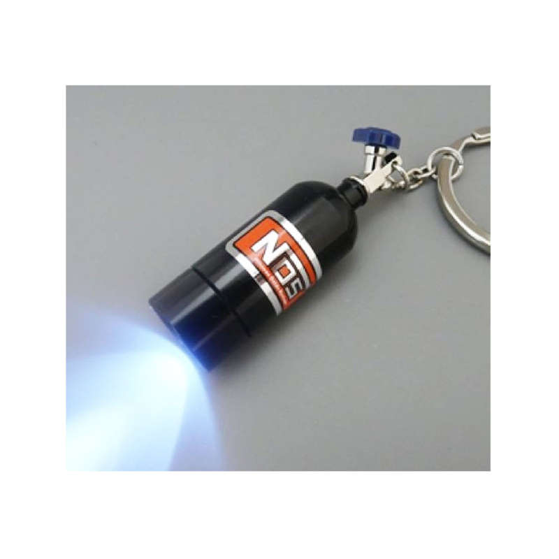 NOS Performance Novelty Keyring with LED Torch (Black)