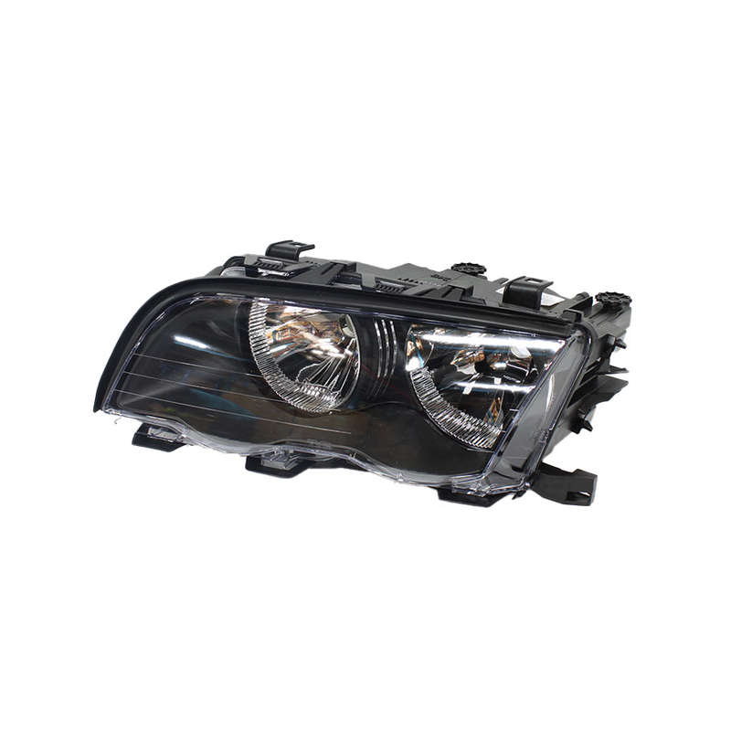 Bmw E46 Mk1 99 Replacement Headlight LHS Black w/socket (non-oem)