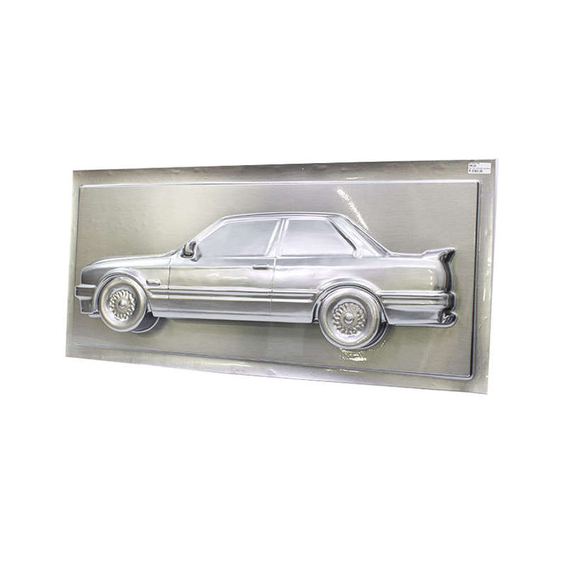 Brushed Alluminium Look Bmw E30 Wall Part (114x54cm)