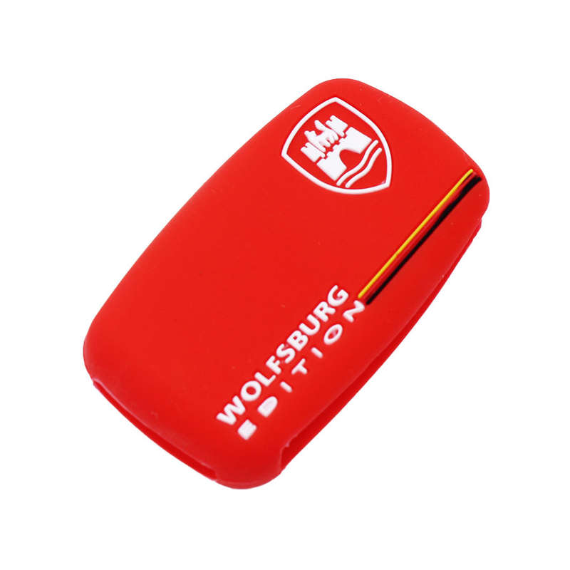 Rubber Key Cover VW Golf Mk7 Wolfsburg Red
