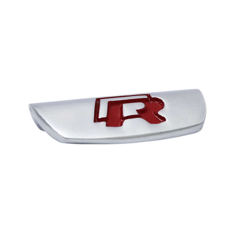 Alluminium Steering Wheel Badge with R logo (Red)