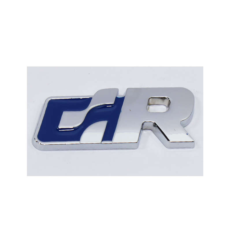 Alluminium Steering Wheel Badge with R-Line logo (Blue)