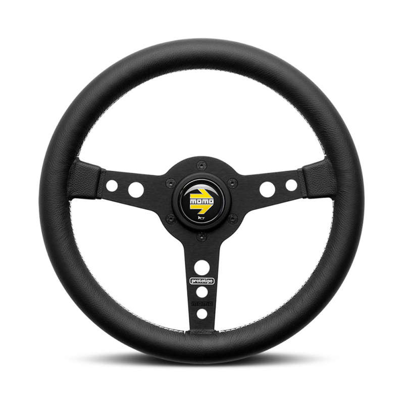 Momo VPRO320BLKBR Prototip 320mm Black Spoke Sport Steering Wheel