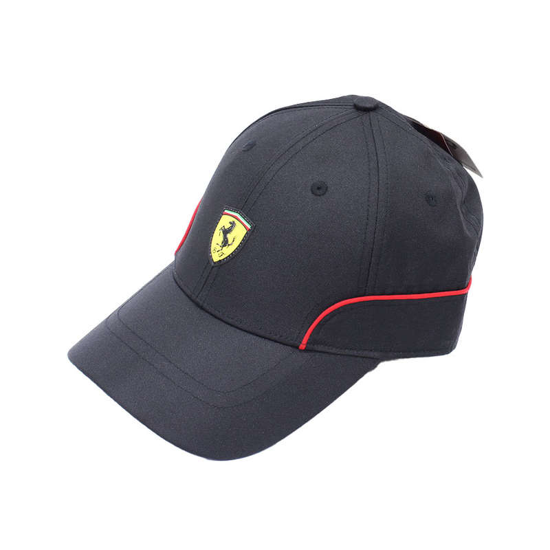 Ferrari sport Black with Red Stripe Baseball Cap
