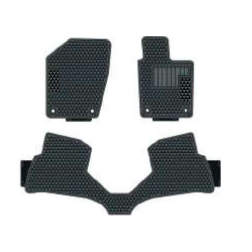 Rubber Floor Mats for VW Polo Vivo 6R 2018+ (3pc Set White)