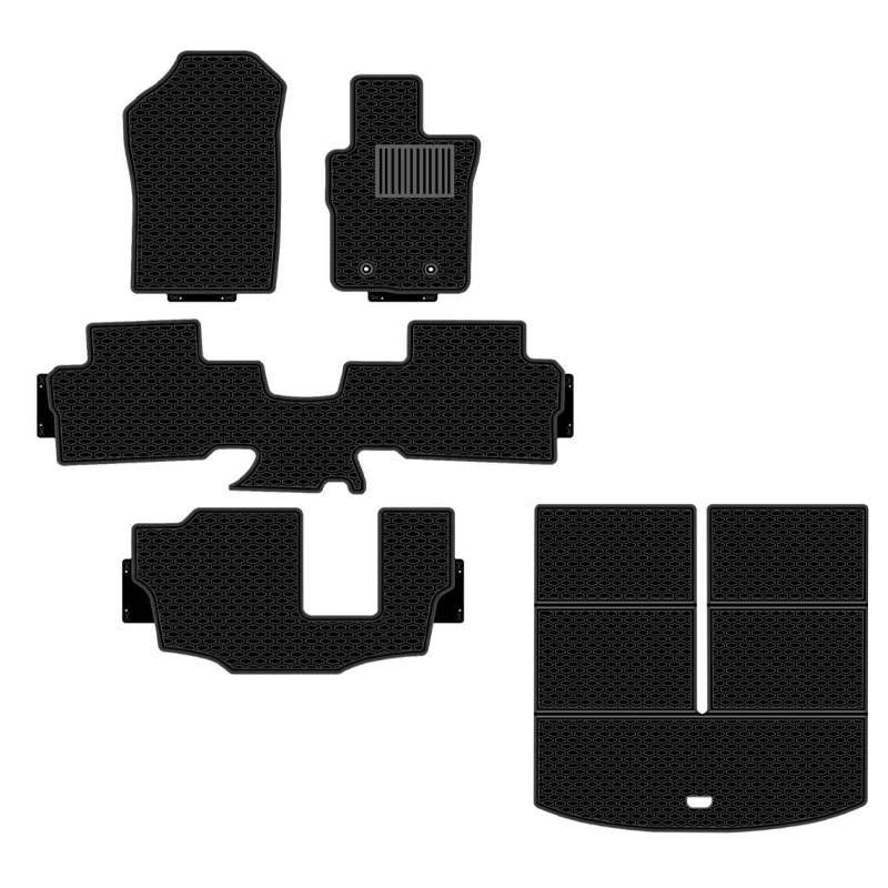 Rubber Floor Mats for Ford Everest 2023+ includes bootmat (5 piece set)