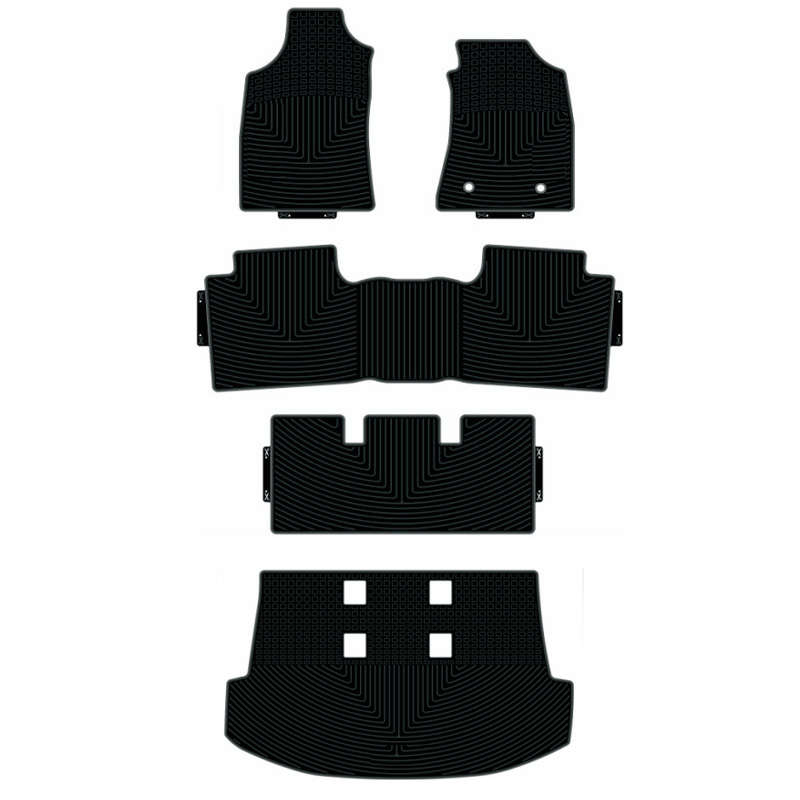 Rubber Floor Mats for Toyota Fortuner D4D 2007-2015 (5pc set)