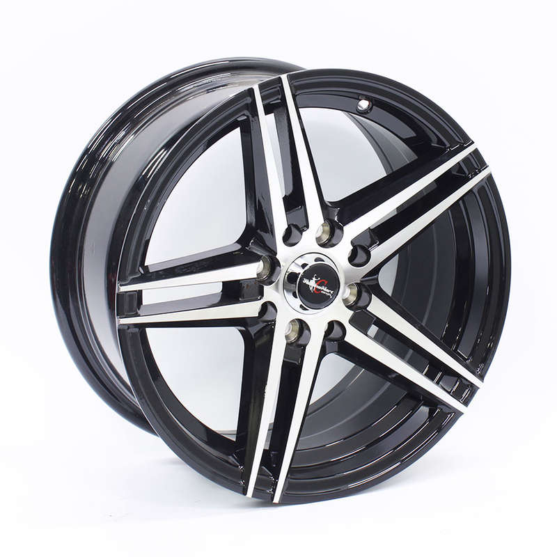 15" Racing Hart Novac 4/100 &amp; 4/108 Gloss Black machine Face Alloy Wheels