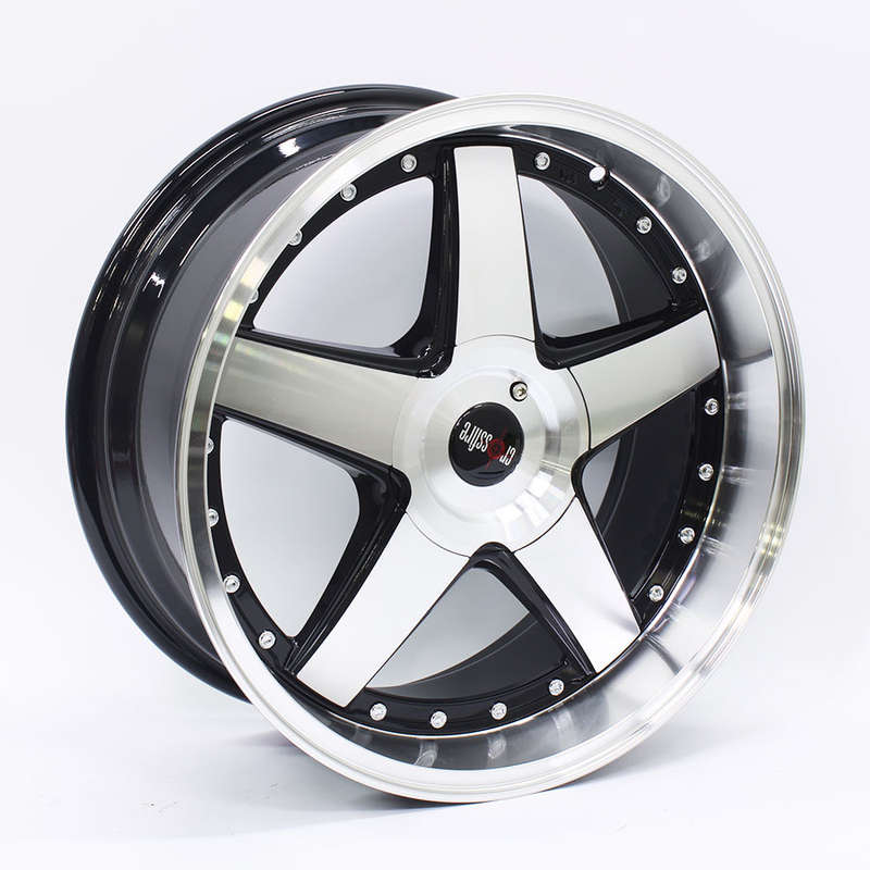 17" Racing Hart Ratzinger 4/100 &amp; 4/108 Gloss Black Machine Face Wheels