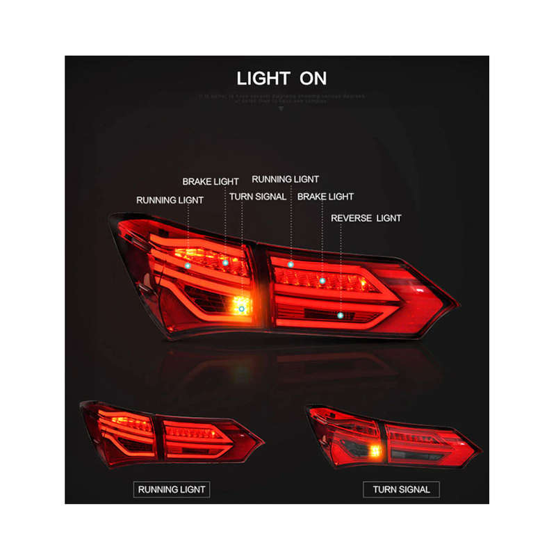 Taillights for Toyota Corolla 2014-2017