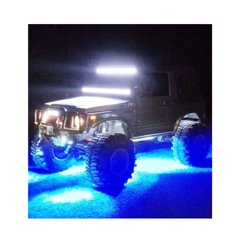 Universal Aluminium 9-LED Rocklights (Blue) - 2 pack