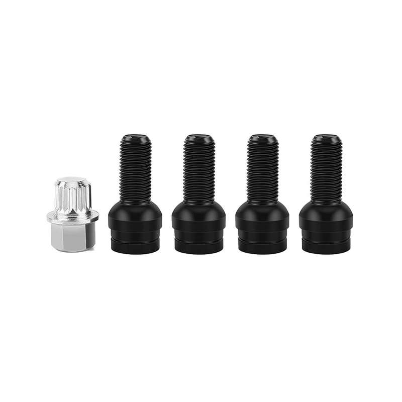 Wheel Security Locknut Bolt - Matt Black (14x1.25)