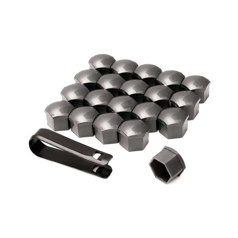 Gloss Black 20piece Wheel Nut Covers