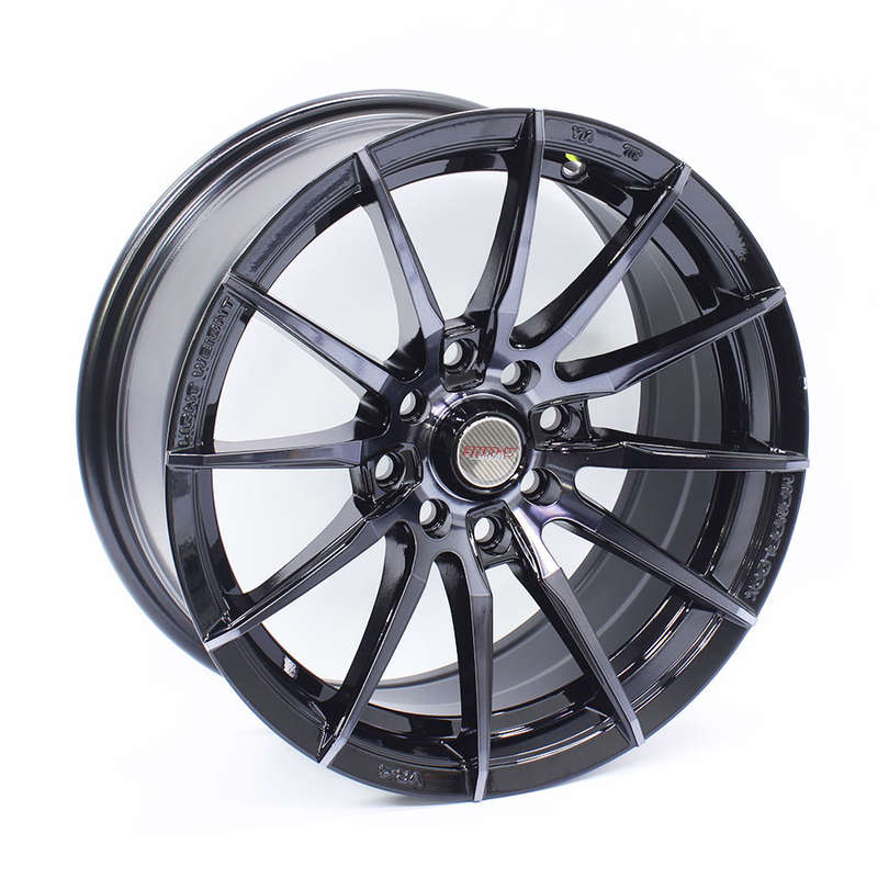 15" A-Line Zest 4/100 &amp; 4/114 Satin Black Tint Alloy Wheels