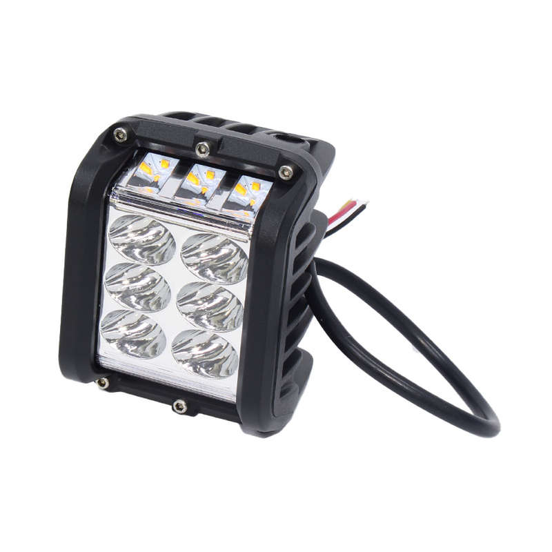 Universal Cube Design 6LED Lamp with Amber Parklight (10x8cm) each