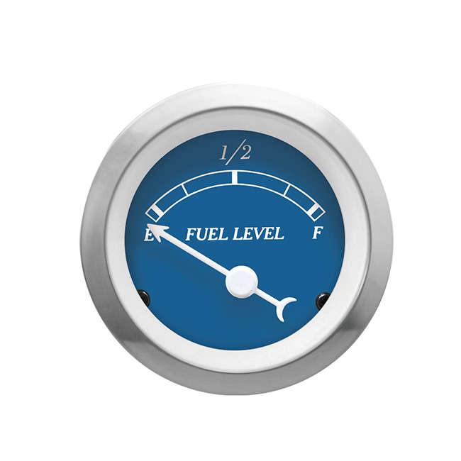 Autogauge 52mm Fuel Level Gauge (Blue Face)