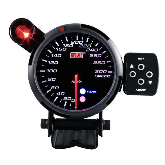Autogauge 80mm Speedometre with Shiftlight &amp; LED Display