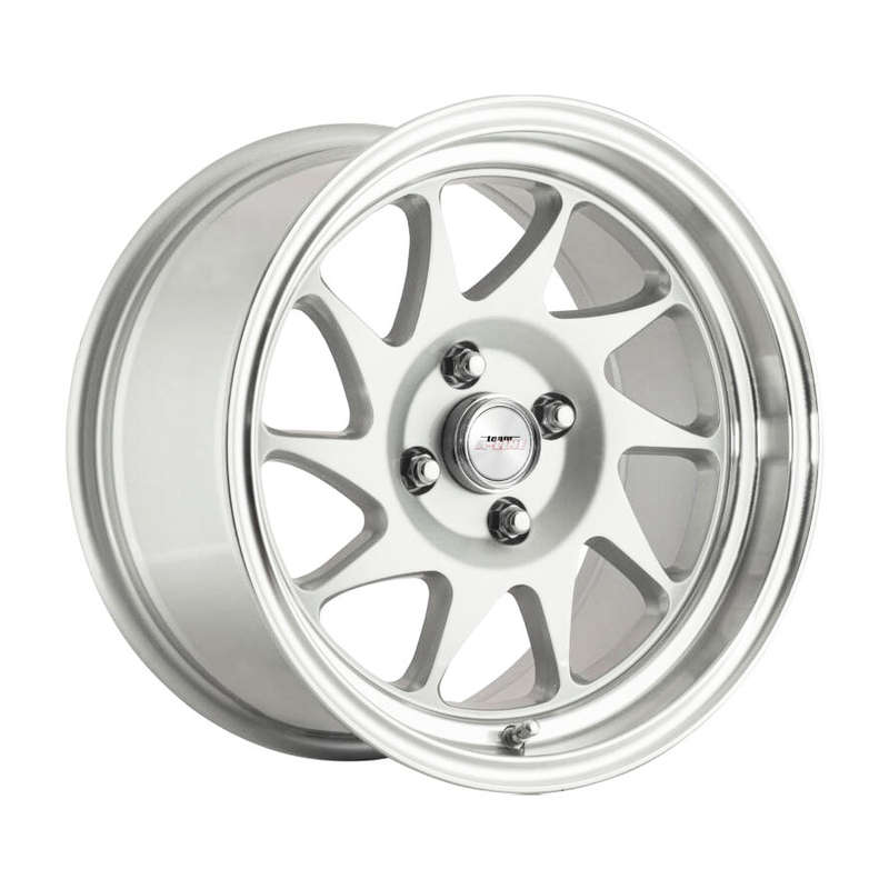 15" A-Line Raiden 4/100 Satin Silver Machined Lip Alloy Wheels