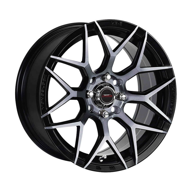 16" A-Line Classic 4/100 Satin Black Alloy Wheels