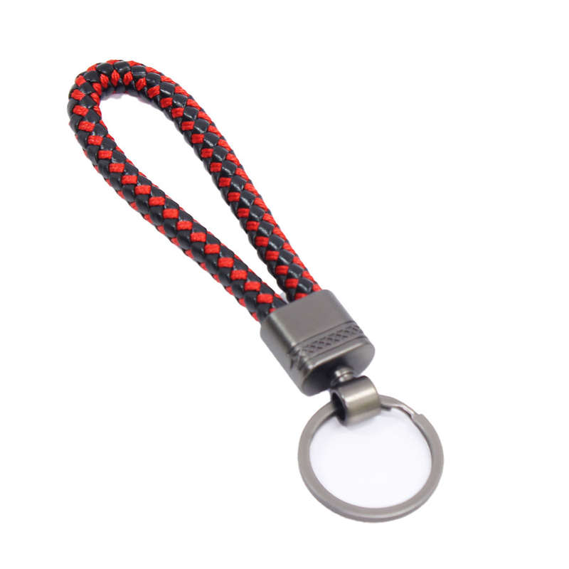 Rope Strap Design Keyring (Black &amp; Red)