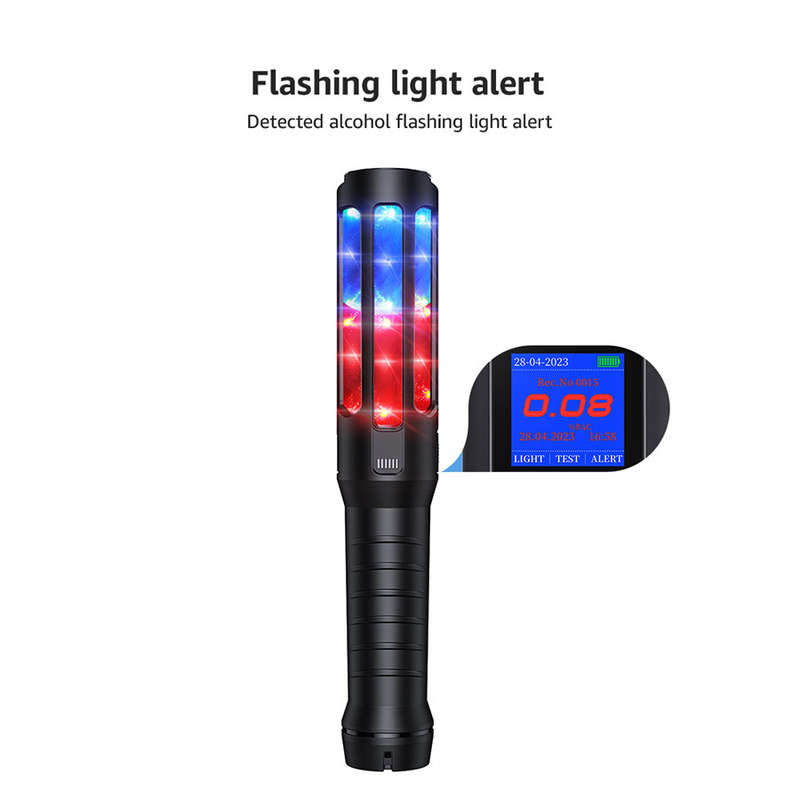 Mr Black 07 Portable Alcohol Breathalyzer with Emergency LED Lights