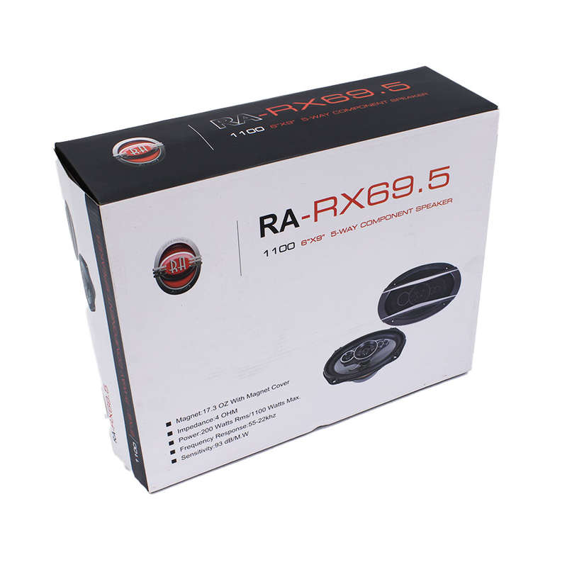 Reference Audio RA-RX69.5 1100w/200rms 6x9" 5way Speakers