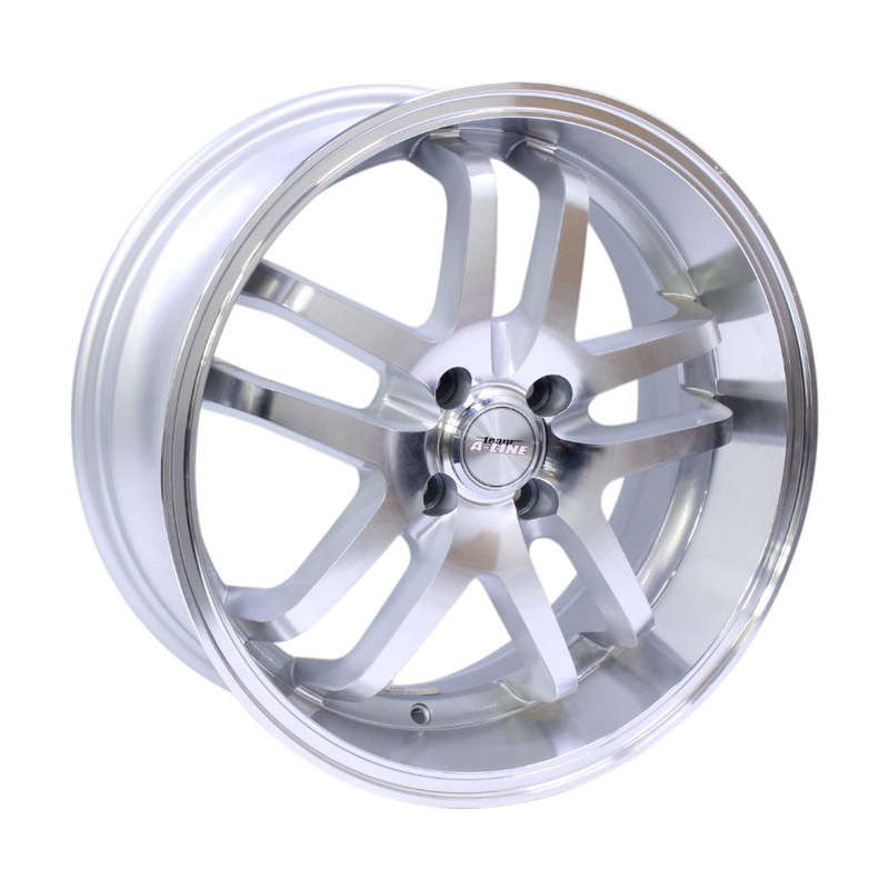 17" A-Line Dyna 4/100 Silver Machine Face alloy Wheels