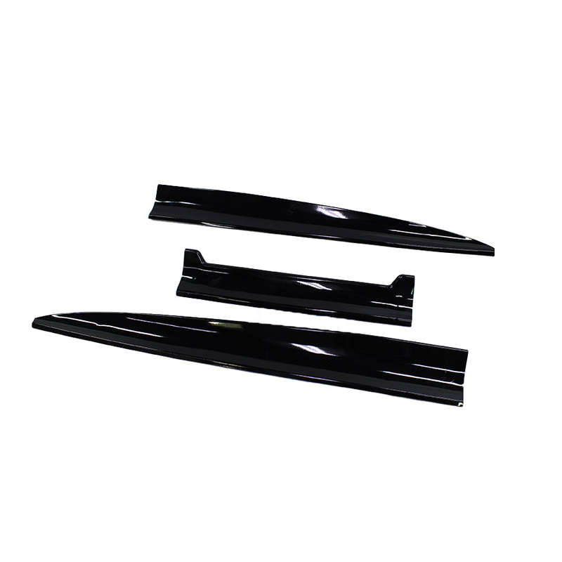 Universal 3 piece Gloss Black Rubber Bootspoiler