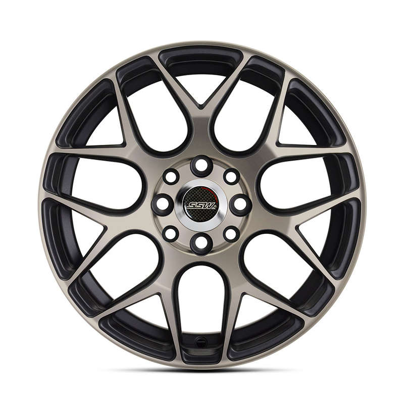 15" S242 4/00 &amp; 4/108 Black with Polished Face Alloy Wheels