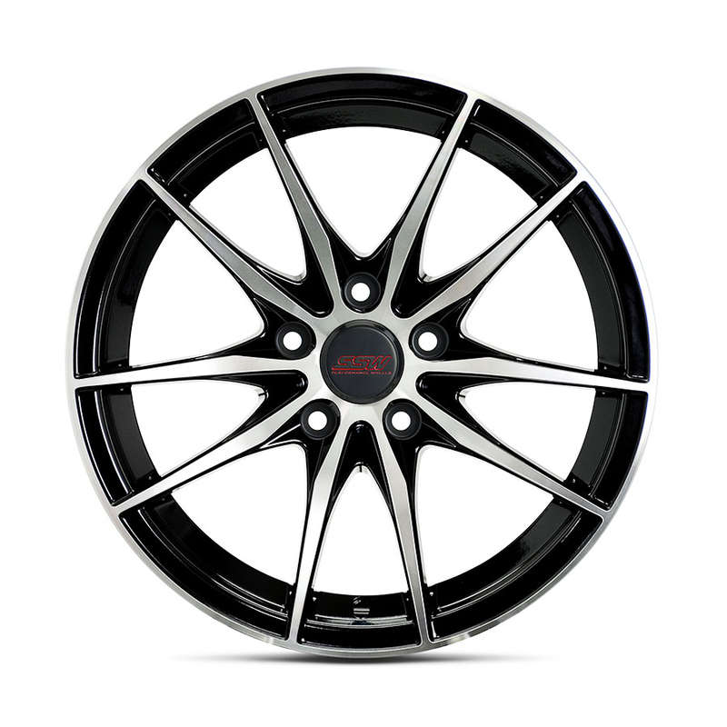 15" SSW S289 5/100 Black with Polished Face Alloy Wheels