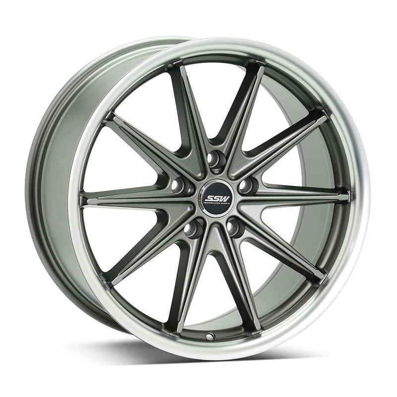 18" SSW S343 5/100 Gunmetal Polished Lip alloy Wheels