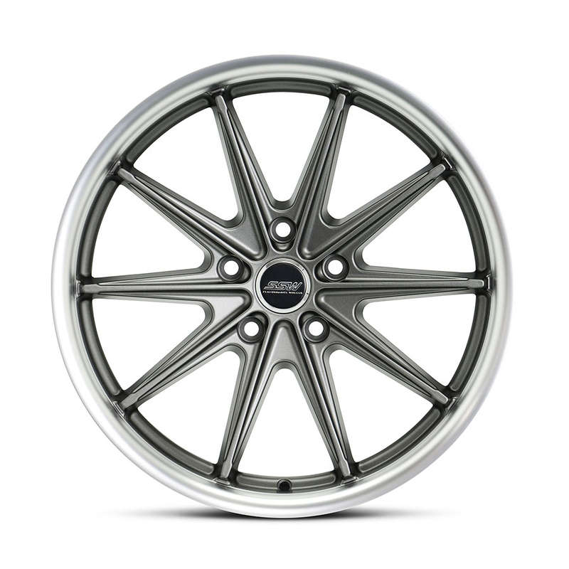 18" SSW S343 5/100 Gunmetal Polished Lip alloy Wheels