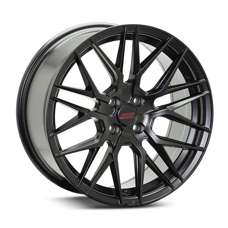17" SSW S348 4/100 Matt Black Alloy Wheels