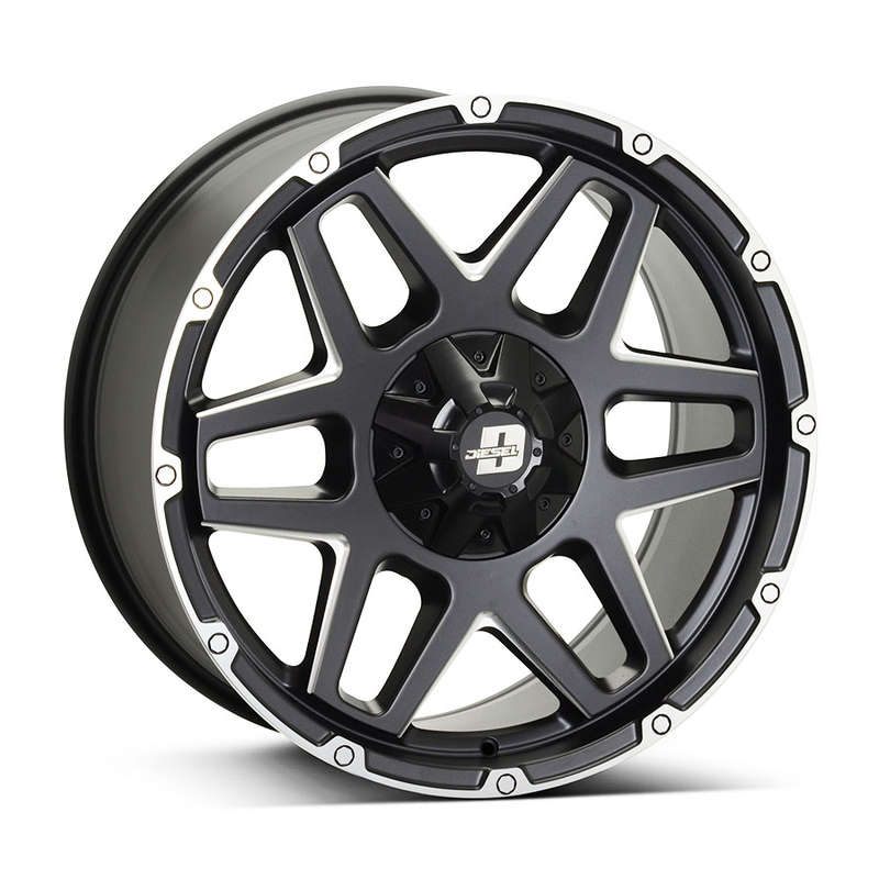 17" SSW S375 Colorado 6/139 Matt Black with Silver Trim Alloy Wheels