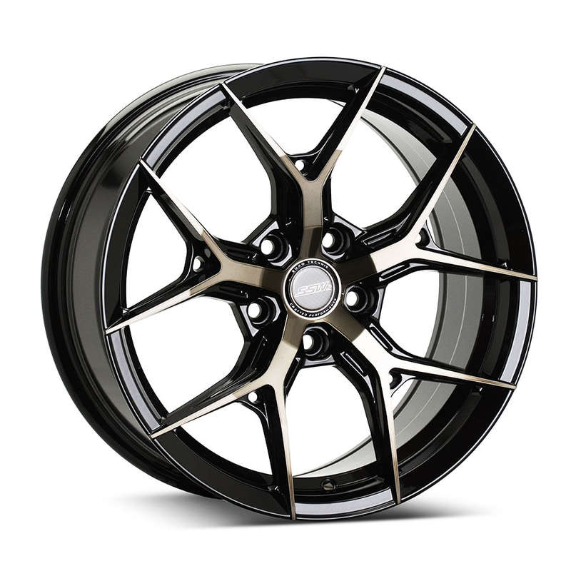 17" SSW S385 5/100 Black with Polished Face Alloy Wheels