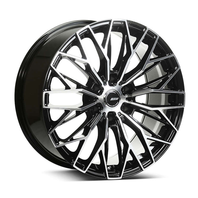 20" SSW S411 6/139 Black with Polished Face Alloy Wheels