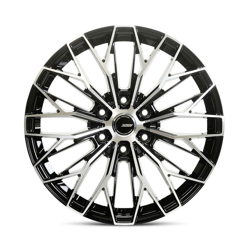 20" SSW S411 6/139 Black with Polished Face Alloy Wheels