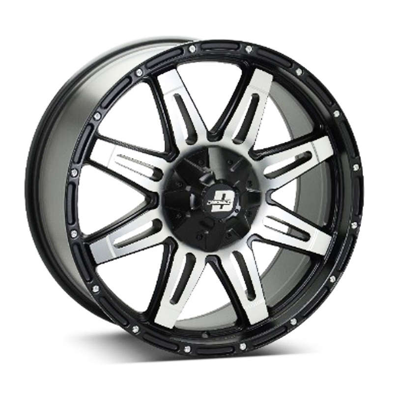 20" SSW S265 Renegade 6/139 Silver Face Matt Black Alloy Wheels
