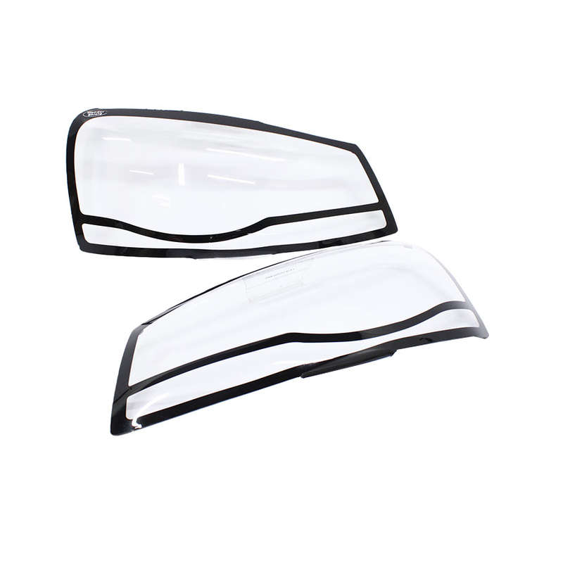 Clear Headlight Guards with Black Trim for GWM Steed 5 2012+