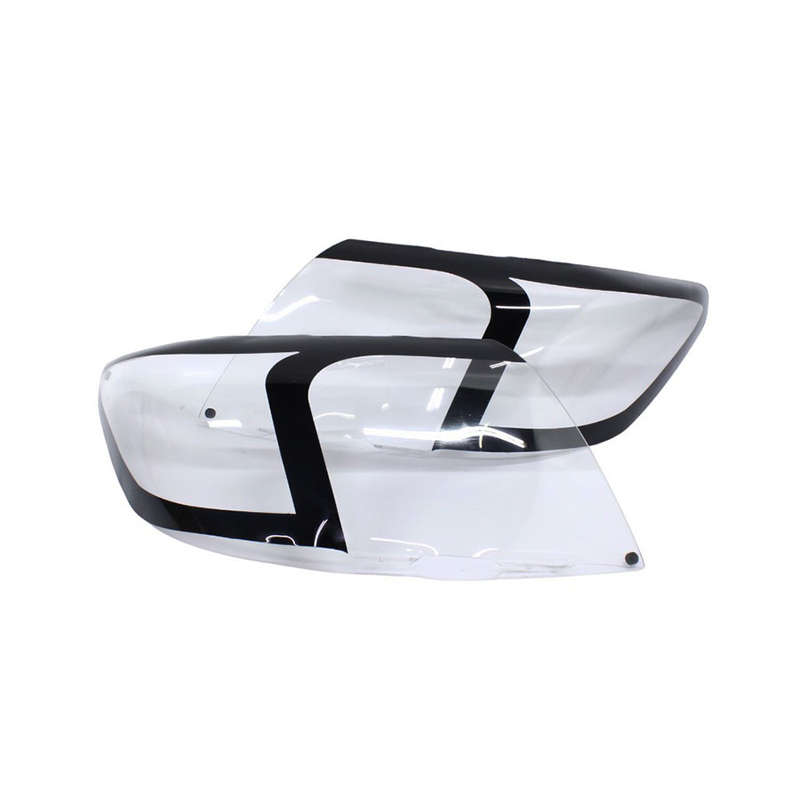 Clear Headlight Guards with Black Trim for Nissan Hardbody 2002